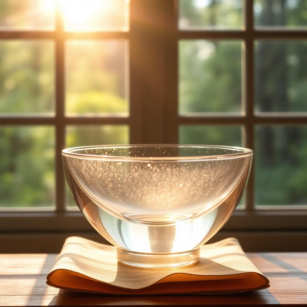 Crystal bowl and a nature-inspired arrangement for harmonic wind-down