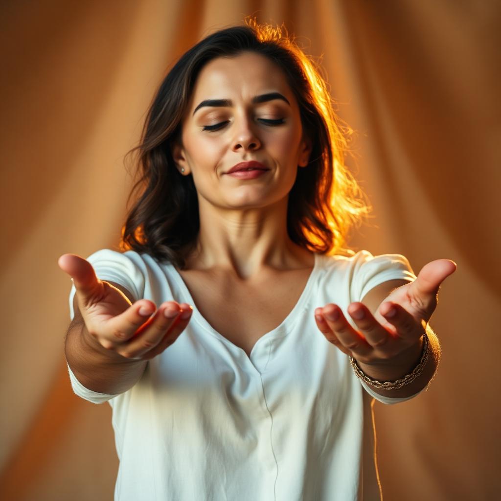 Hands releasing a stone into water, symbolising forgiveness