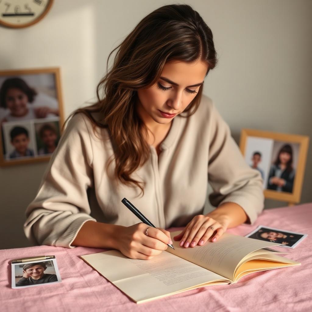 A childhood photo and journal prompts for inner child work